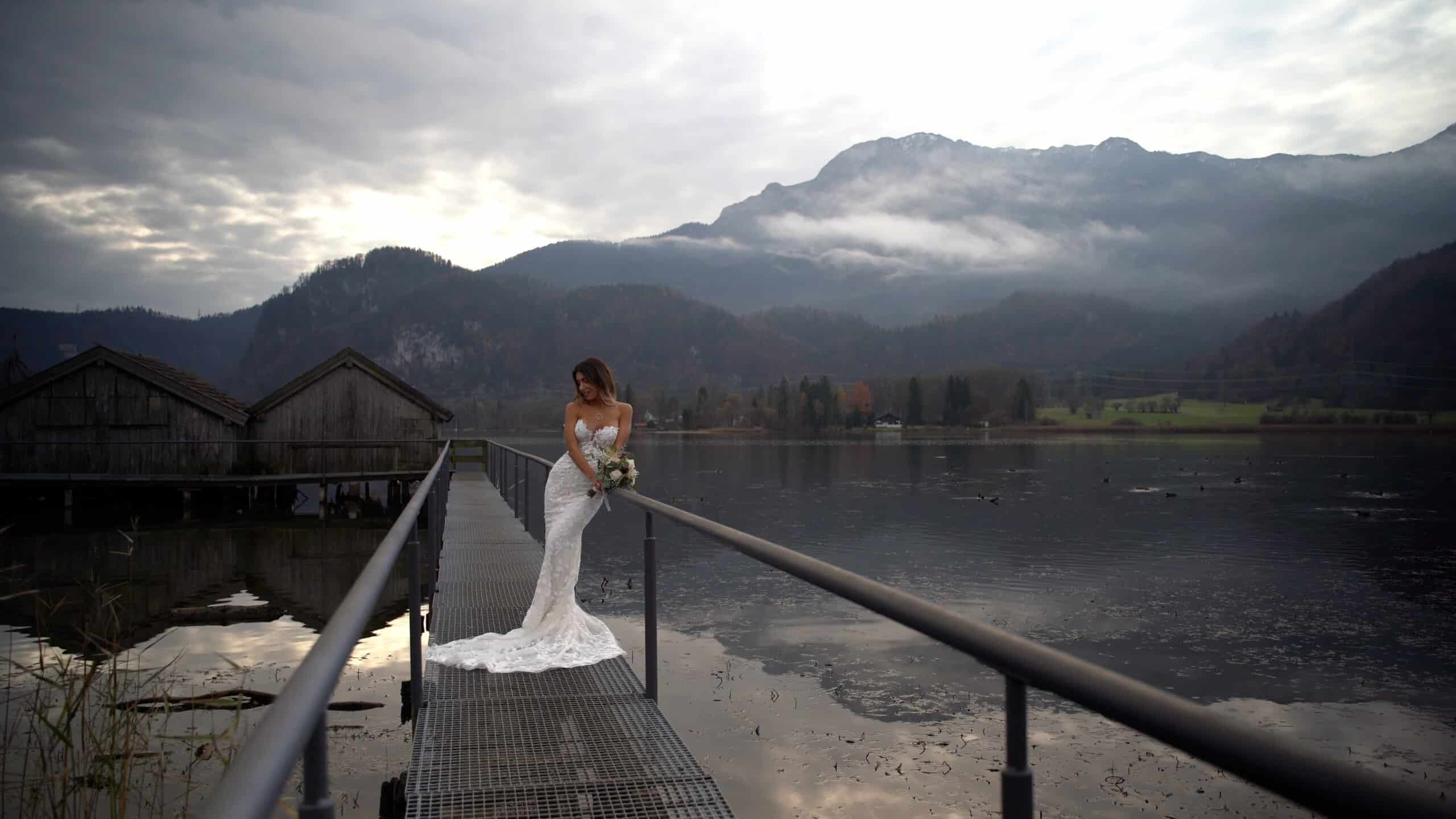 styled wedding shoot at kochelsee bavaria